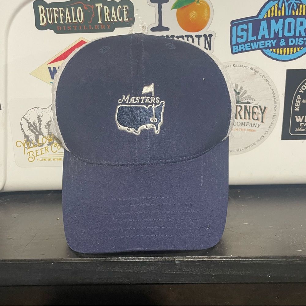 Masters Navy Mesh Trucker Mens Hat Cap Augusta National Golf Club SnapBack